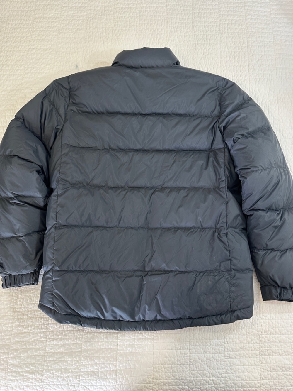 LL Bean Goose Down Puffer Jacket Mens  Winter Hiking Coat Black Small Like New - Picture 6 of 7